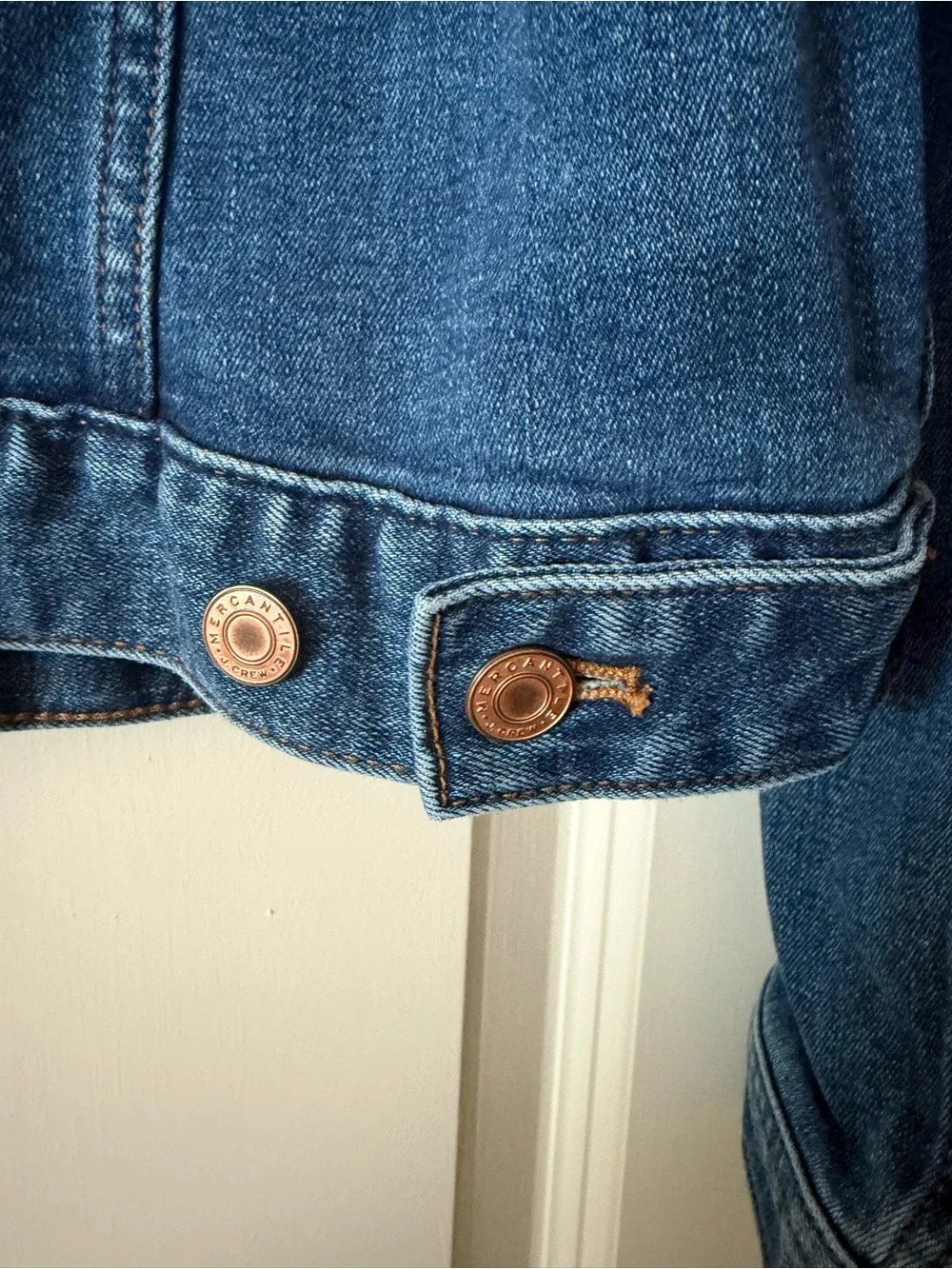 J Crew Mercantile Women's Blue Denim Jacket size  Large